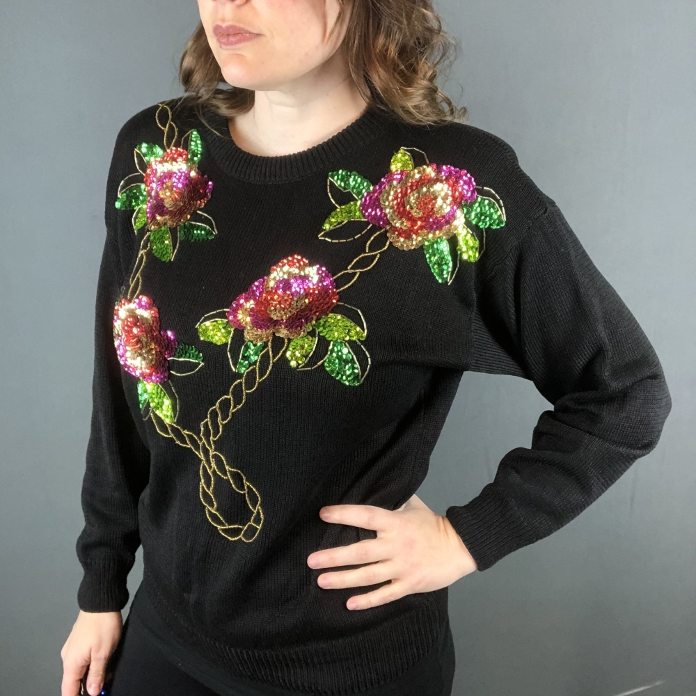Vintage Jessica Roberts Sequin Sweater